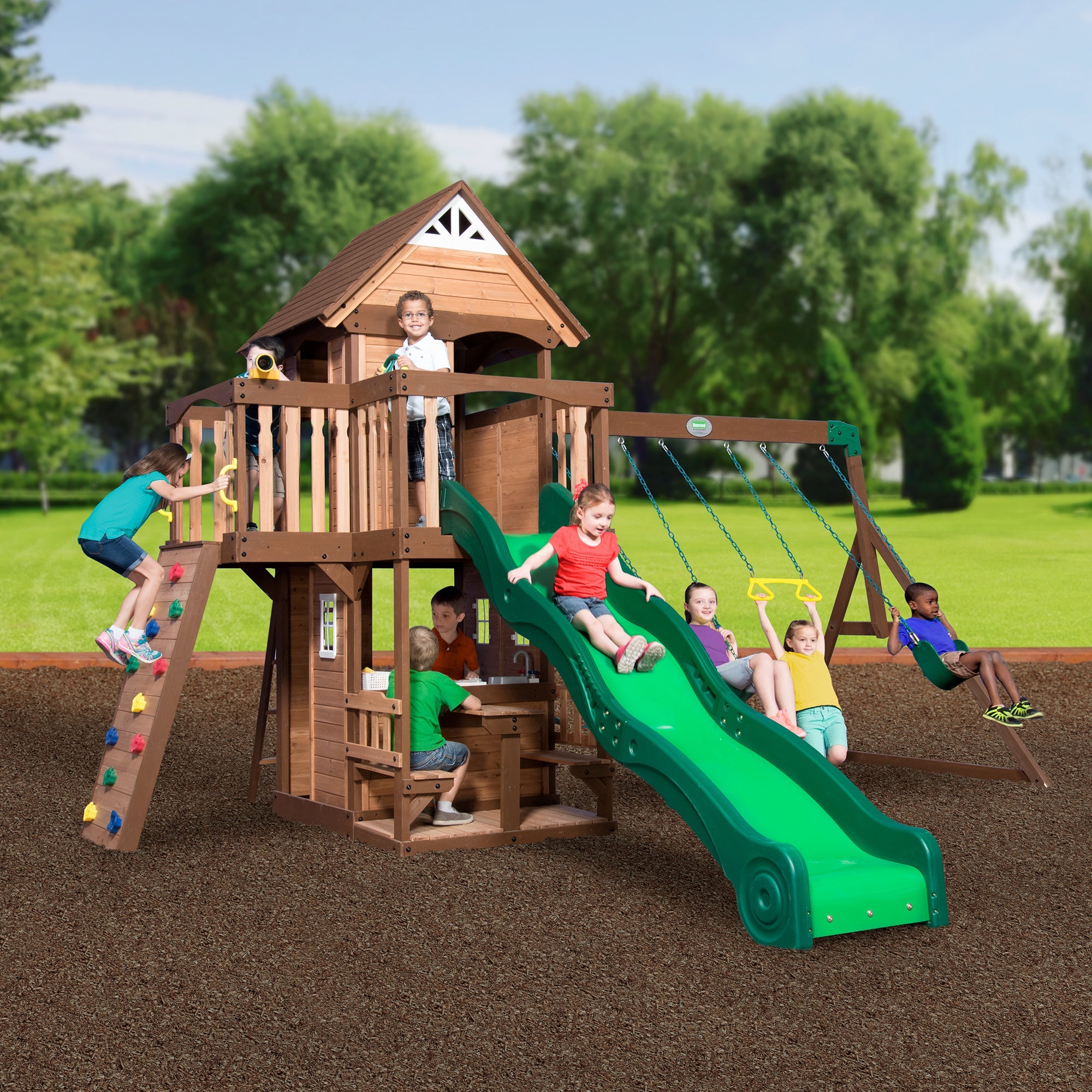 Backyard Discovery - Mount Triumph Wooden Swing Set