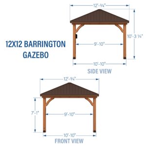 12x12 Barrington Imperial Dimensions