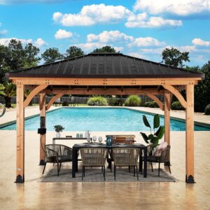 14x12 Barrington Gazebo placed by pool