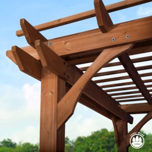 10x10 Pergola Trellis Roof
