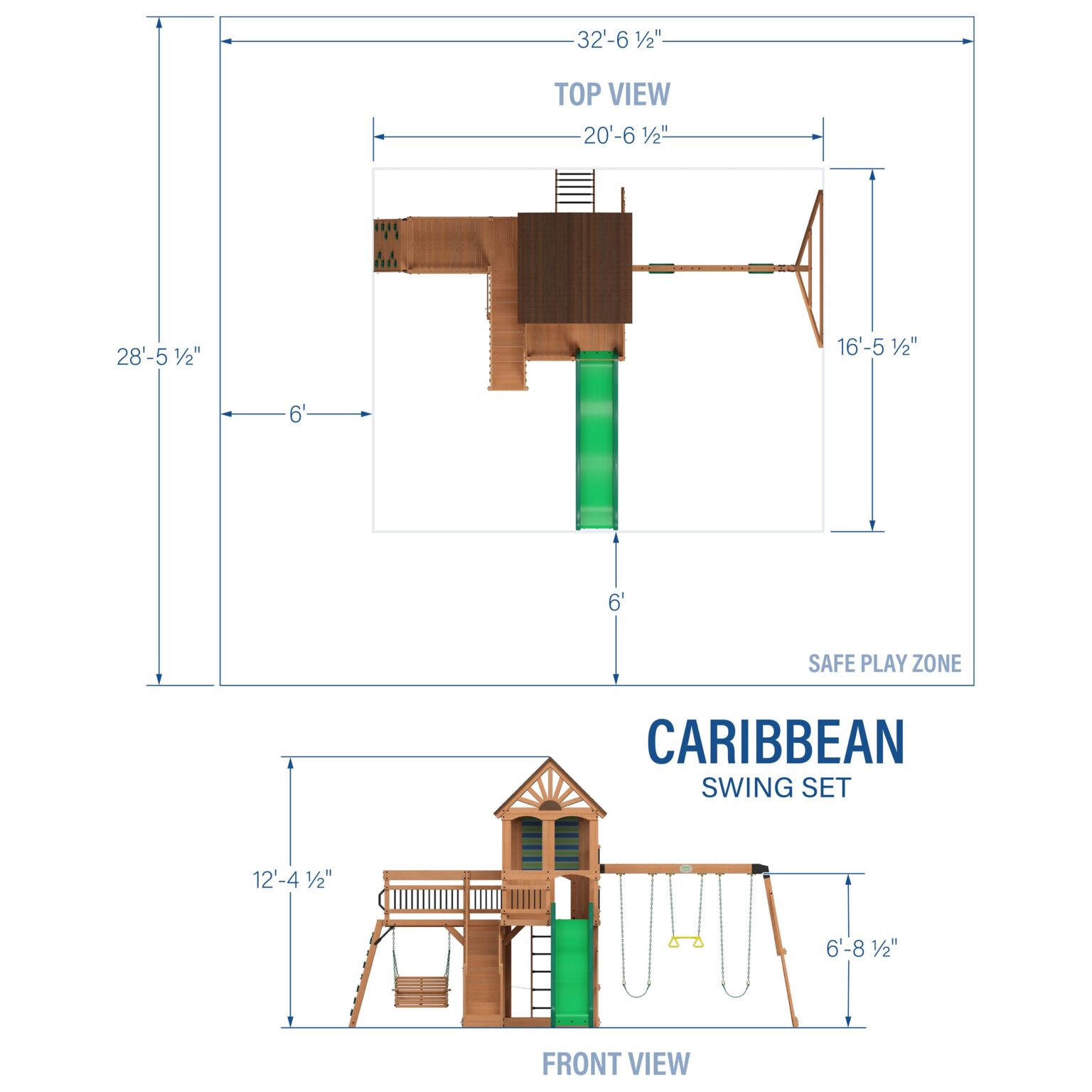 Caribbean Swing Set Diagram