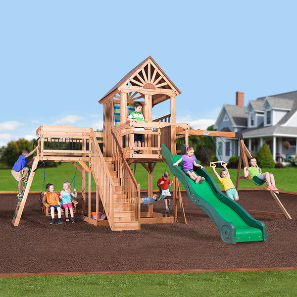 High Quality Design We work hard to make sure your swing set features design elements as stylish as they are strong.