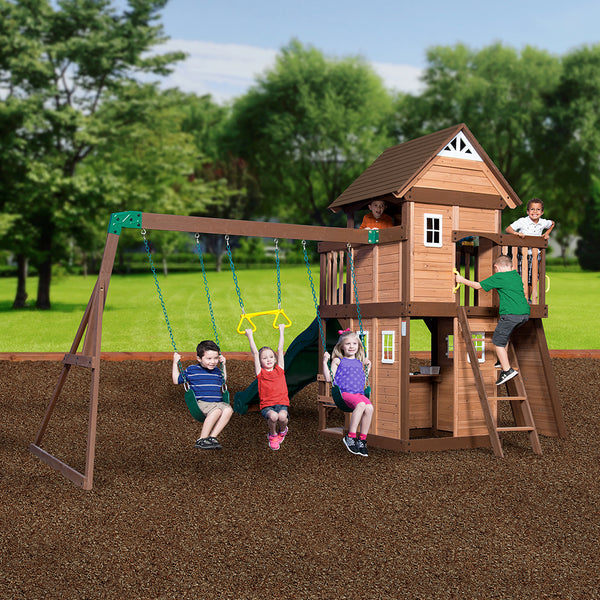 High Quality Design We work hard to make sure your swing set features design elements as stylish as they are strong.