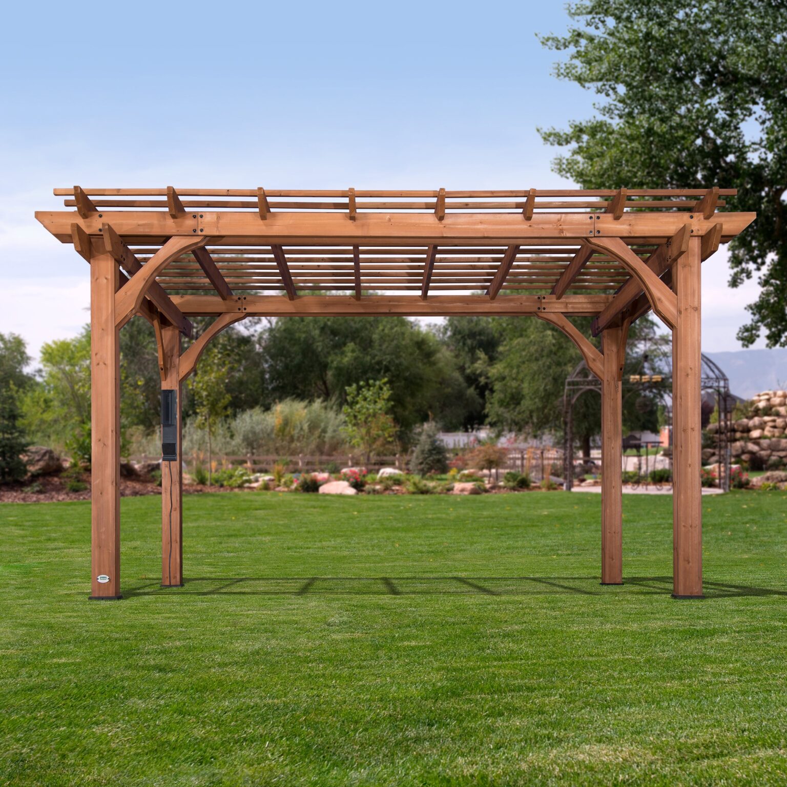 14x10 Pergola With Electric Front