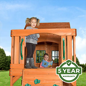 Warranty We’re so confident in the durability and longevity of our swing sets that we offer an industry-leading 5 Year Warranty on all models.