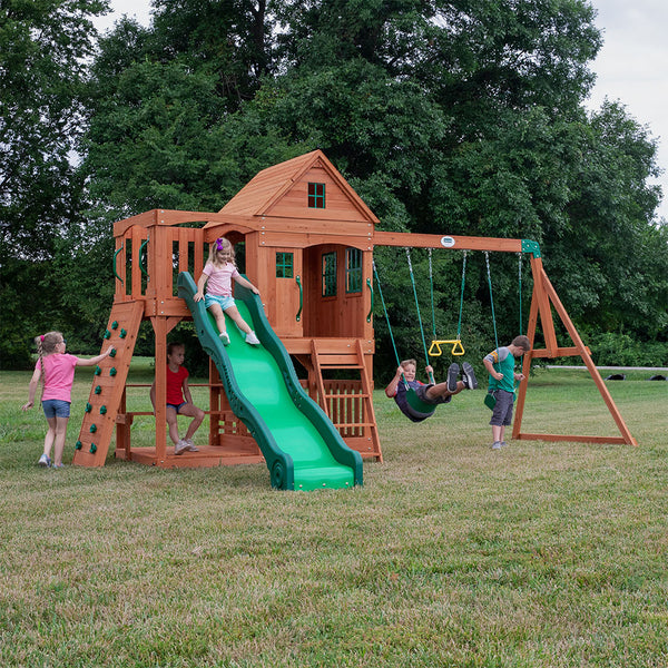 High Quality Design We work hard to make sure your swing set features design elements as stylish as they are strong.