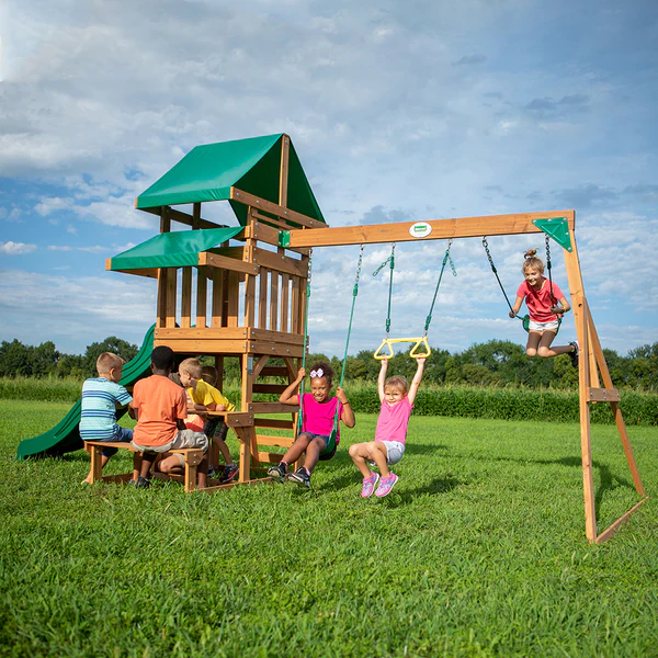 High Quality Design We work hard to make sure your swing set features design elements as stylish as they are strong.