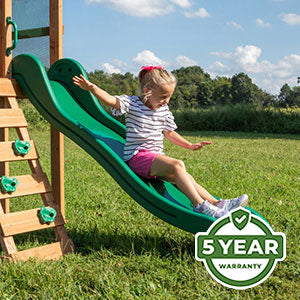 Warranty We’re so confident in the durability and longevity of our swing sets that we offer an industry-leading 5 Year Warranty on all models.