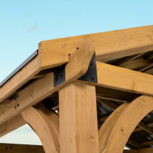 12x10 Arlington Gazebo Light Brown