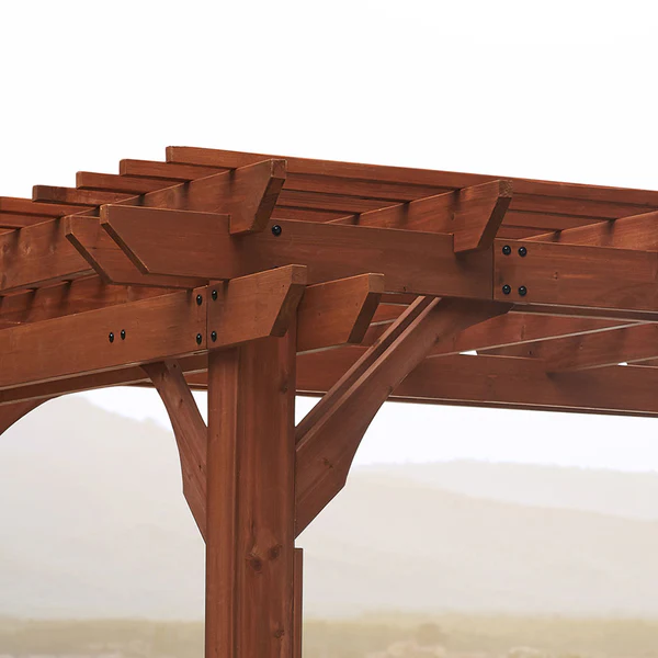 Strength is Style Sturdy posts, galvanized steel hardware, well-designed beams and rafters — it's all part of our commitment to ensure you have a beautiful pergola that can stand up to nearly anything.