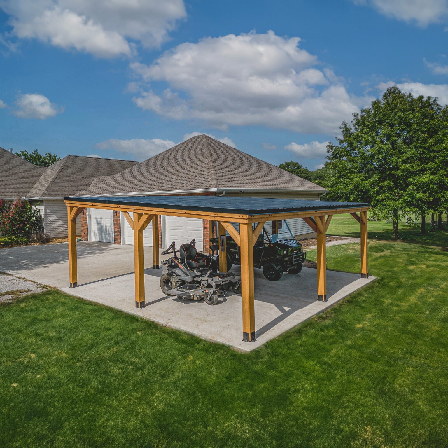 20x20 Kingsport Carport - overhead shot