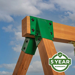 We’re so confident in the durability and longevity of our swing sets that we offer an industry-leading 5 Year Warranty on all models.