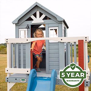 Warranty We’re so confident in the durability and longevity of our playhouses that we offer an industry-leading 5 Year Warranty.