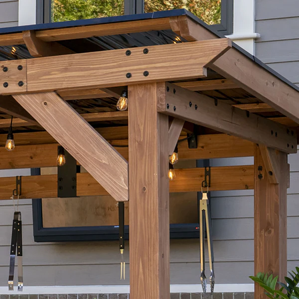 Strength is Style Sturdy cedar posts, galvanized steel hardware, corrosion-resistant steel roofs — it’s all part of our commitment to ensure you have a beautiful gazebo that can stand up to anything.