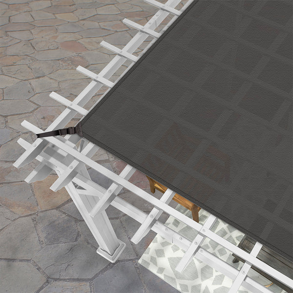Soft Sail Canopy Integrated soft sail shade canopy. This UV-protected, breathable woven fabric allows air and water to flow through freely.