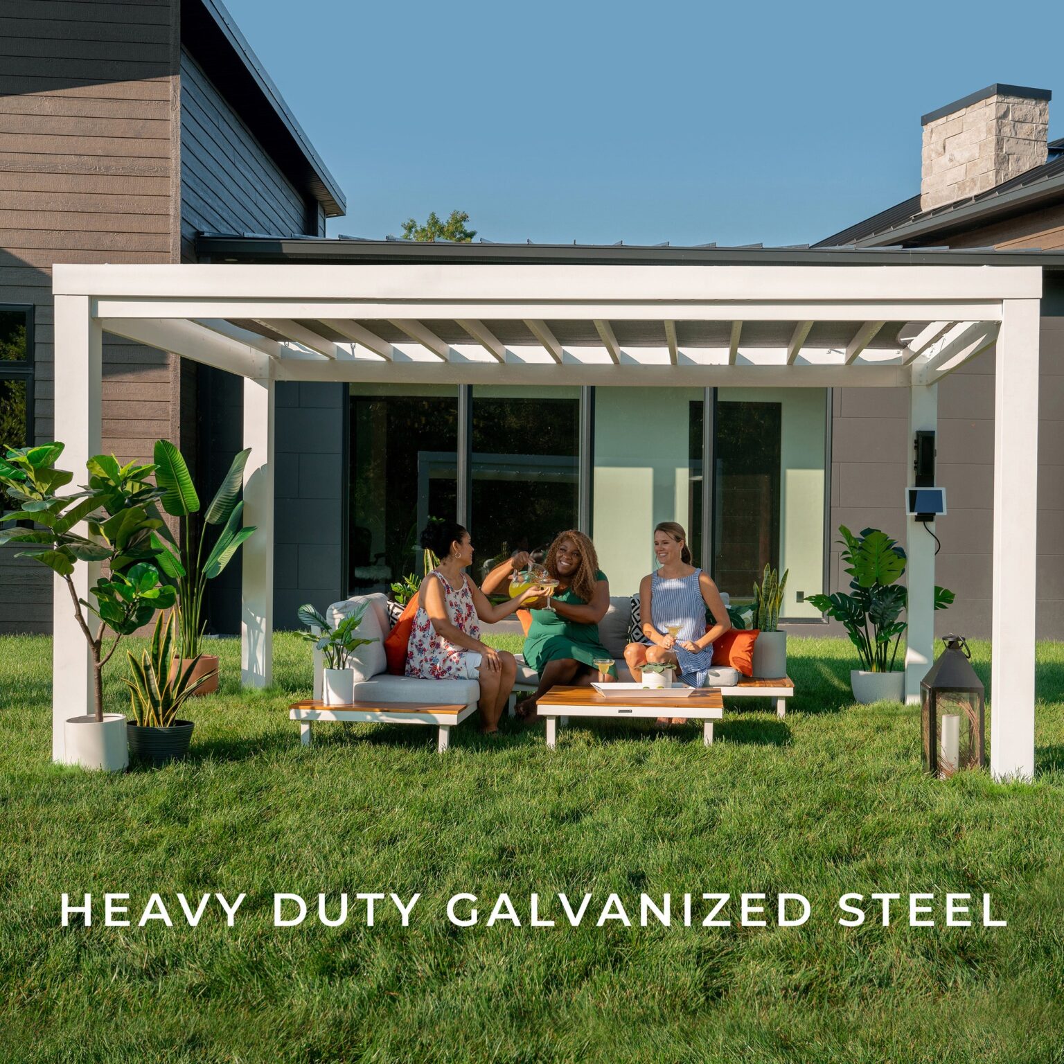 14x10 Windham Metal Pergola