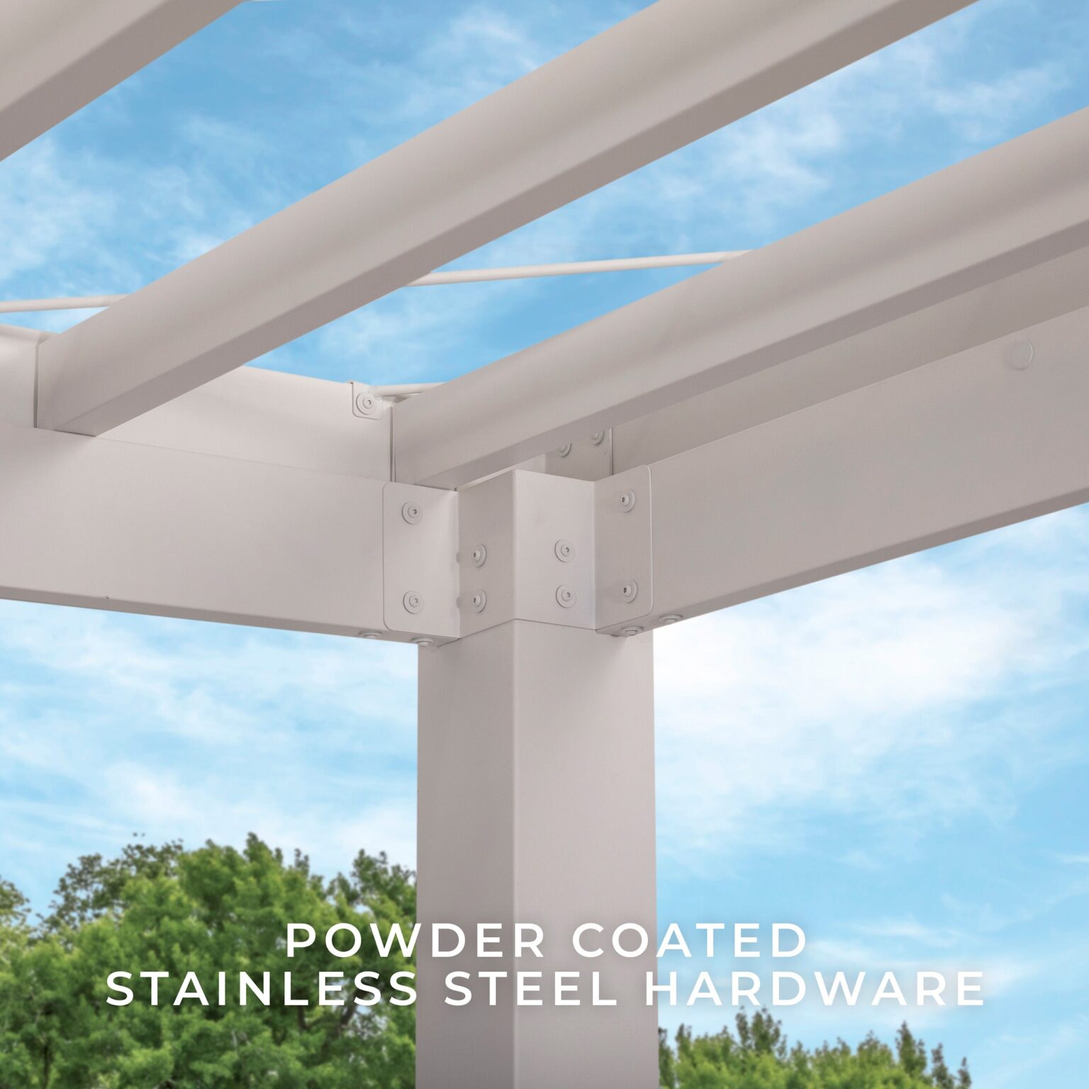 14 X 12 Windham Steel White Hardware