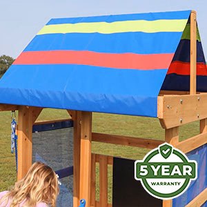 Warranty We’re so confident in the durability and longevity of our swing sets that we offer an industry-leading 5 Year Warranty on all models.