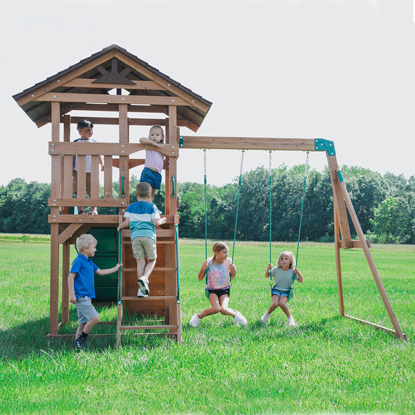 High Quality Design We work hard to make sure your swing set features design elements as stylish as they are strong.