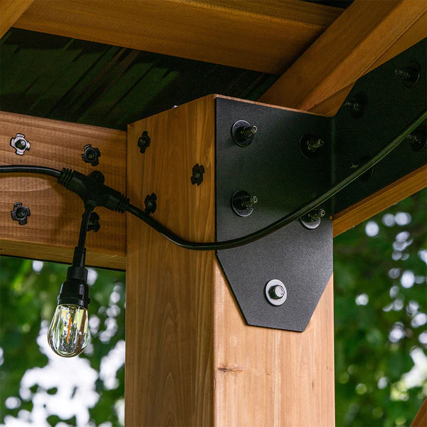 Strength is Style Sturdy cedar posts, galvanized steel hardware, corrosion-resistant steel roofs — it’s all part of our commitment to ensure you have a beautiful gazebo that can stand up to anything.