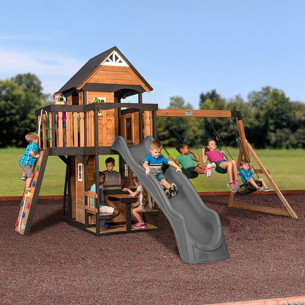 High Quality Design We work hard to make sure your swing set features design elements as stylish as they are strong.