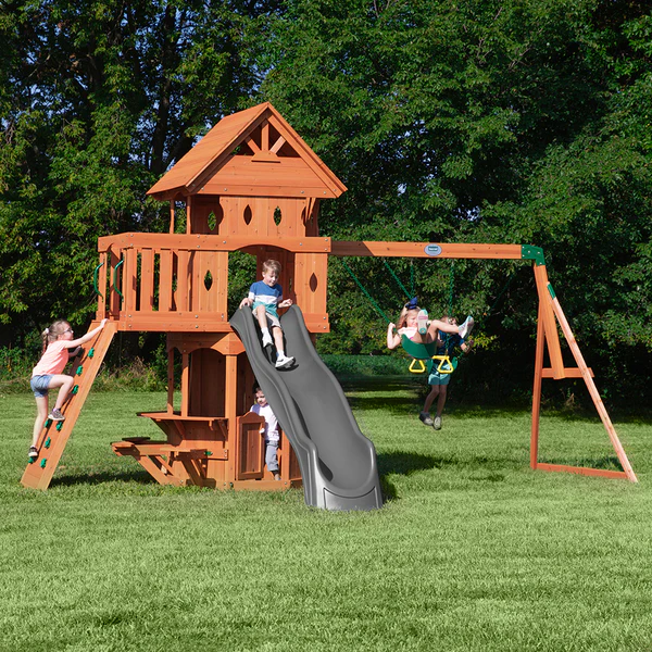 High Quality Design We work hard to make sure your swing set features design elements as stylish as they are strong.