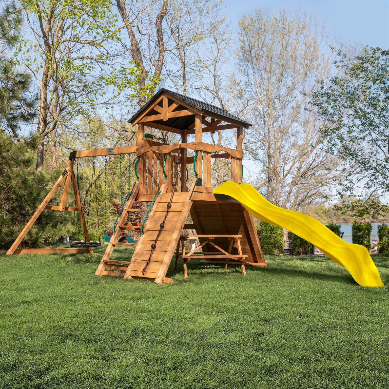 Endeavor II Swing Set Climbing Wall