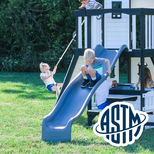 Safety Tested and Approved With performance testing for children up to 11 years old, our swing sets surpass industry benchmarks and meet or exceed ASTM safety standards for outdoor playground equipment.