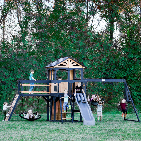 High Quality Design We work hard to make sure your swing set features design elements as stylish as they are strong.
