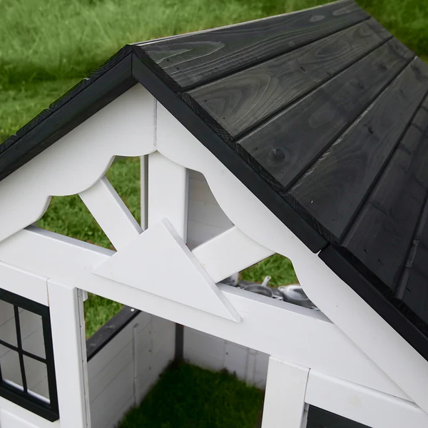 100% Solid Cedar Wood Cedar is a naturally rot-resistant structure, remains good-looking for years, and doesn’t absorb much heat so it can stay cool to the touch on the hottest days.