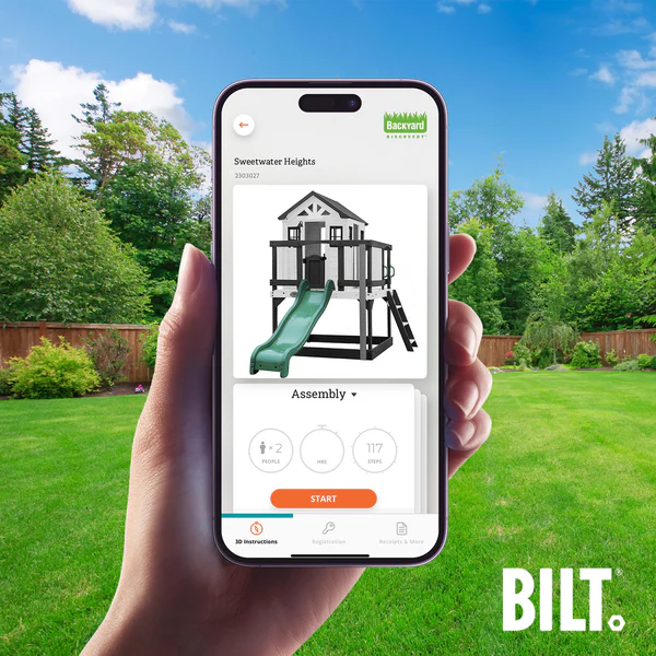 Supported Assembly Assemble your playhouse easily by following the step by step instructions on the BILT® app for select playhouse models.