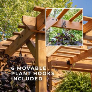 6 movable plant hooks included