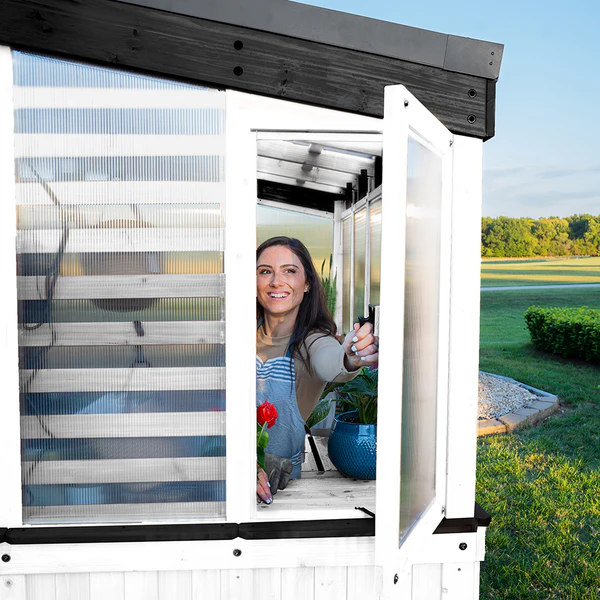 All That's Missing is Your Touch From the features to the materials, Backyard Discovery greenhouses include everything needed to grow. Blend tranquility and productivity so that your greenhouse becomes your refuge, your sanctuary, your special place.