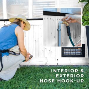 interior & exterior hose hook-up
