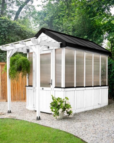 9X6 White Bellerose Greenhouse