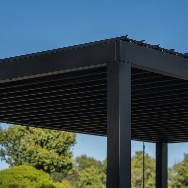 Strength is Style Sturdy posts, galvanized steel hardware, well-designed beams and rafters — it's all part of our commitment to ensure you have a beautiful pergola that can stand up to nearly anything.