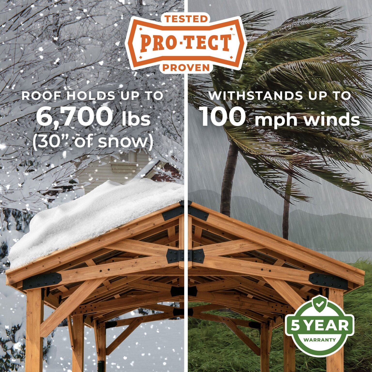 12x10 Norwood Gazebo ProTect Tested and Proven