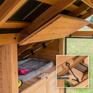Wagging Retreat Dog Kennel Cabinet