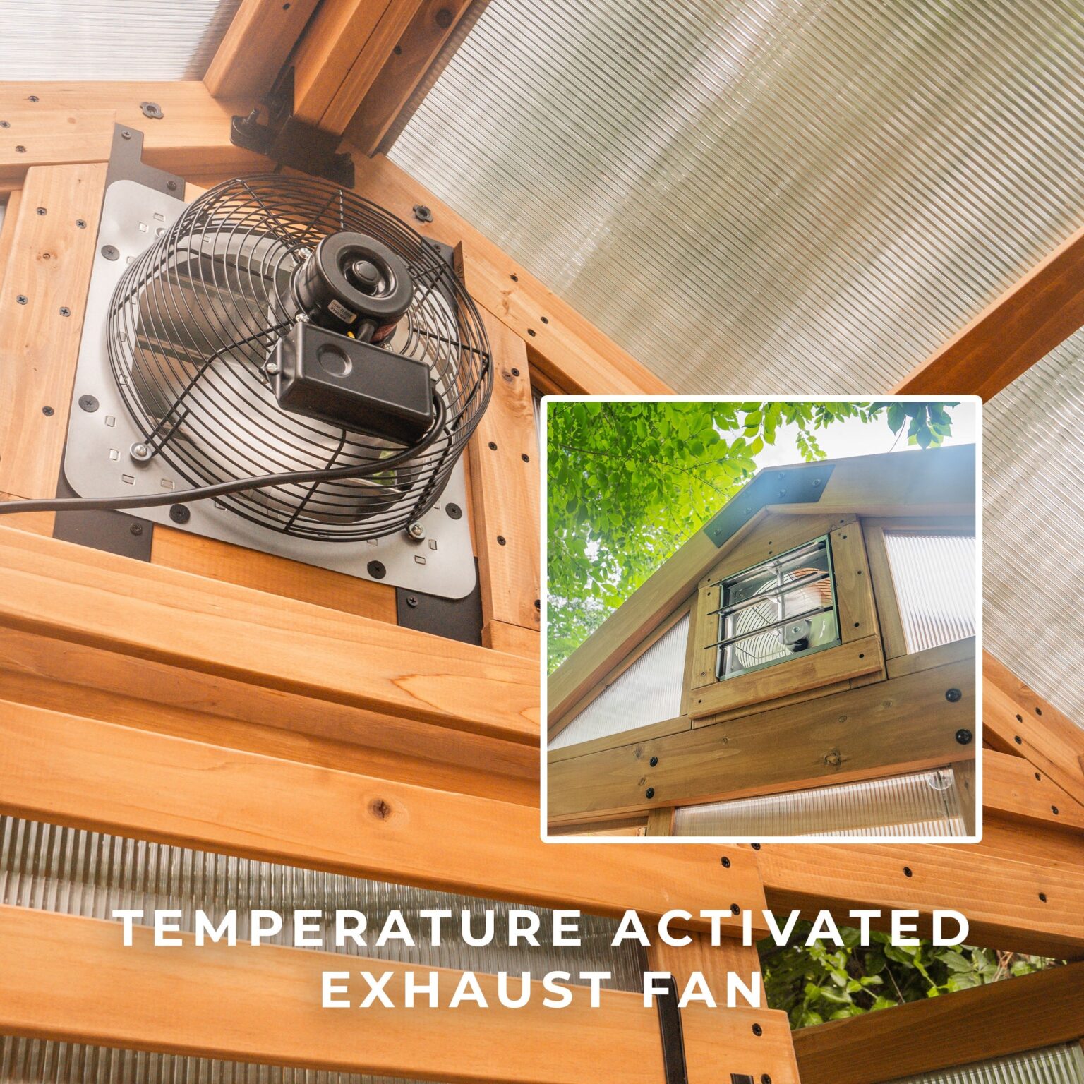 9x6 Bellerose Greenhouse Exhaust Fan