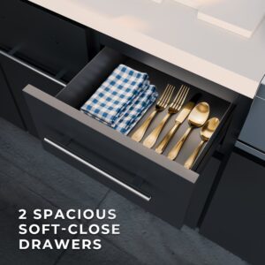 Lancaster L-Shaped Outdoor Kitchen Drawers