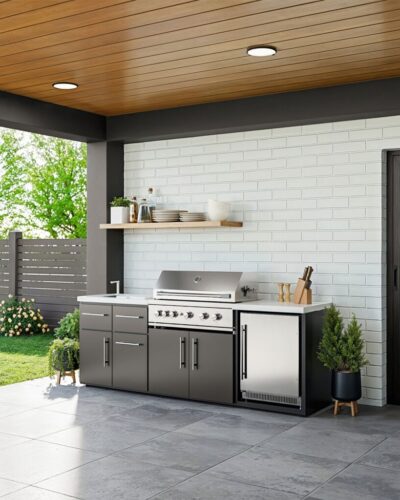 Emory 9foot Galvanized Steel Kitchen 