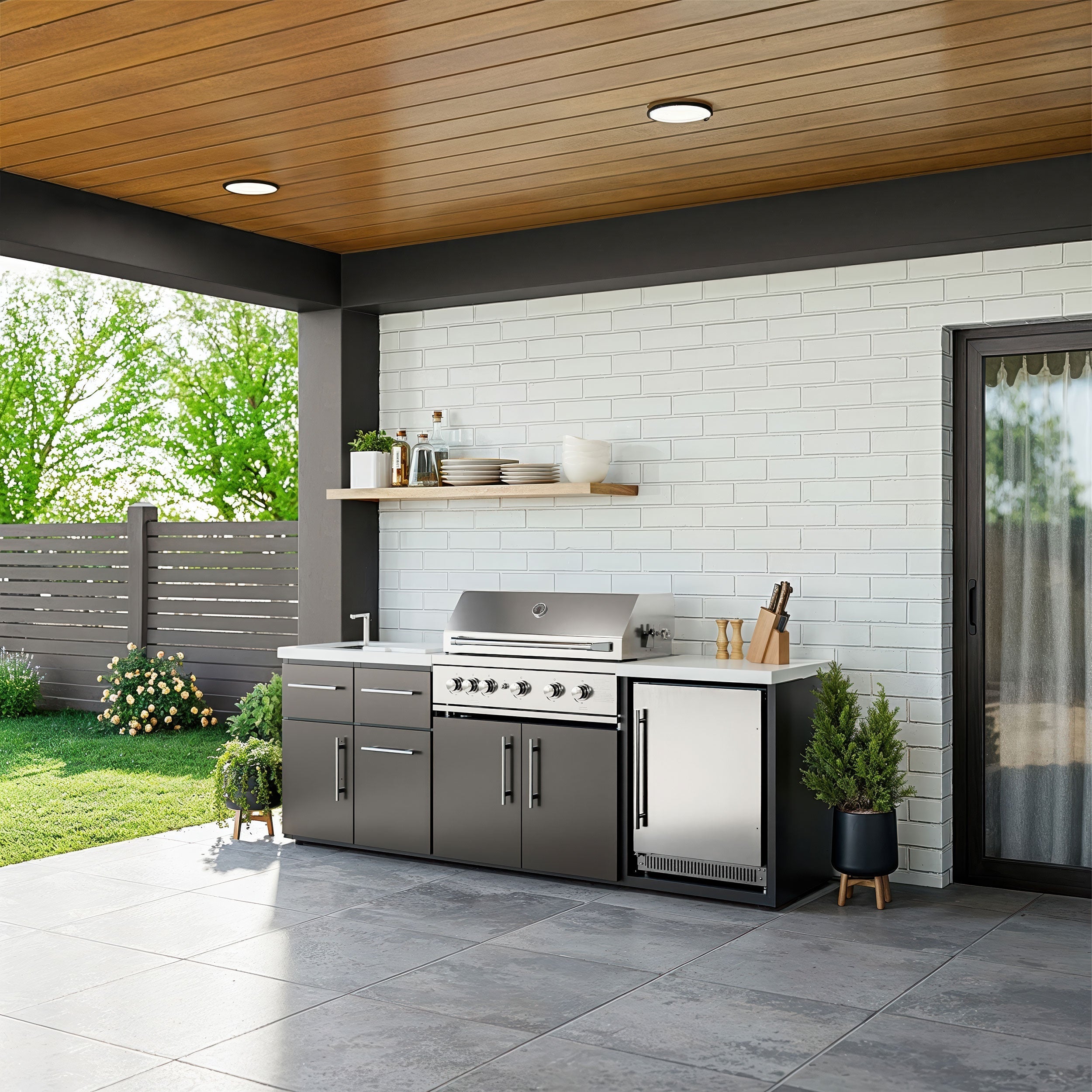 Emory 9foot Galvanized Steel Kitchen 