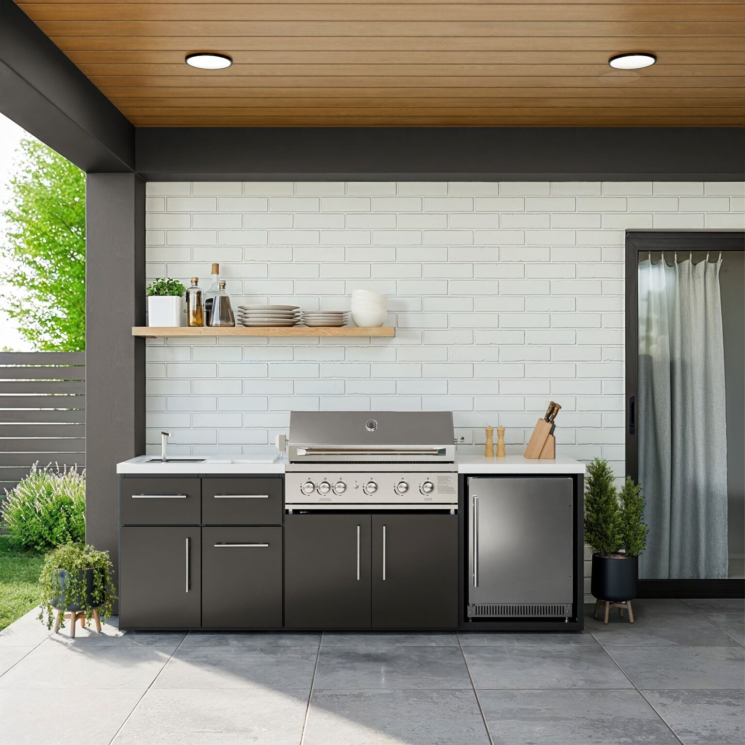 Emory 9foot Galvanized Steel Kitchen