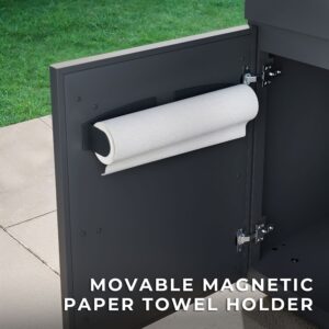 Emory 9foot Galvanized Steel Kitchen  with Paper Towel Holder