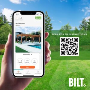 24x12 Beaumont Pergola BILT App to assist with assembly