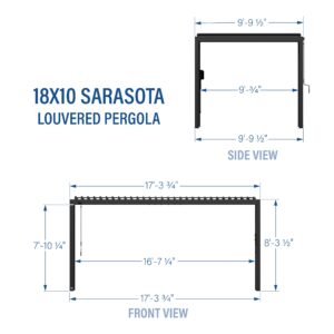 18x10 Sarasota Louvered Imperial Diagram