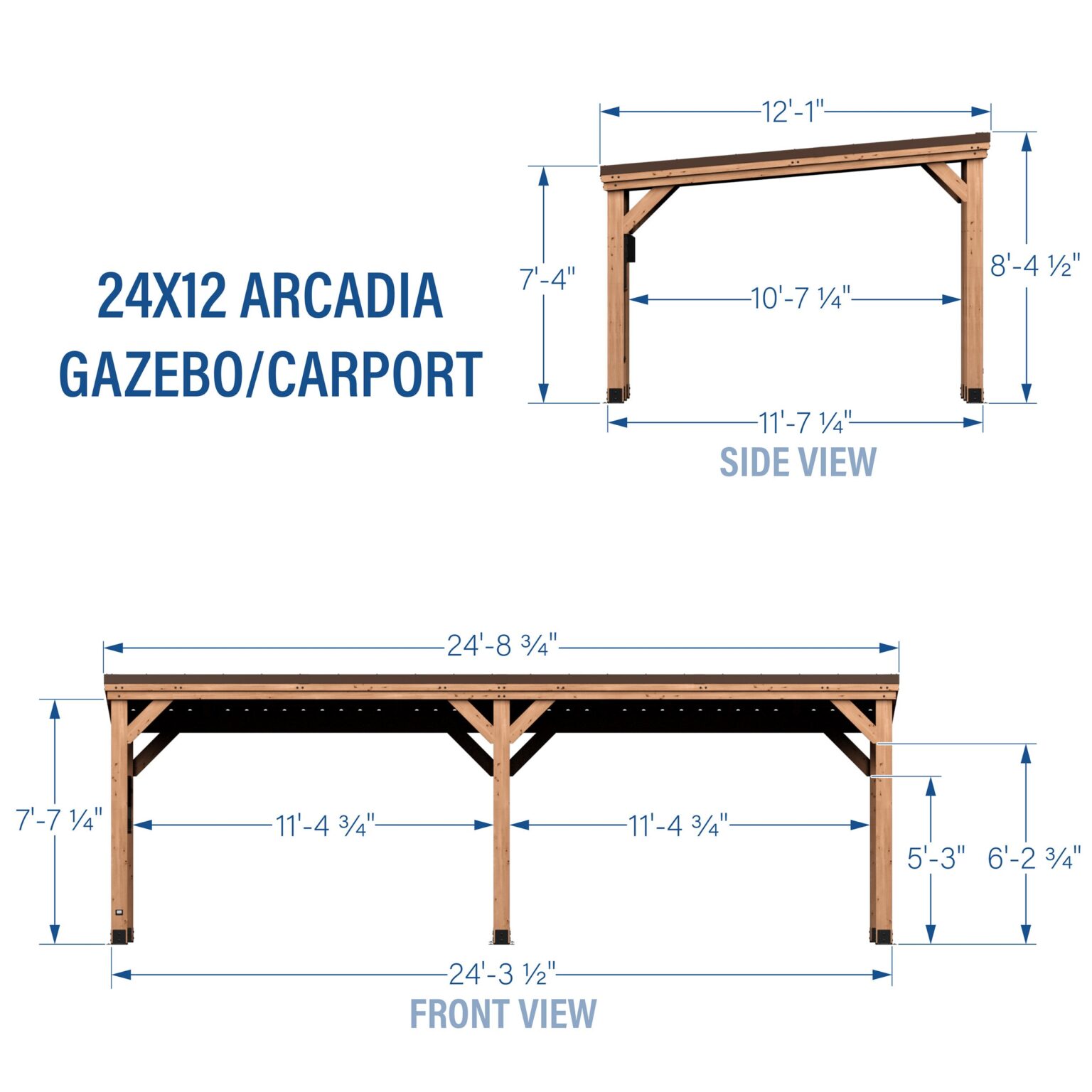 24x12 Arcadia Imperial Dimensions