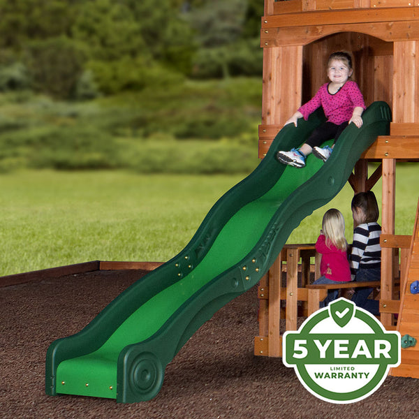 We’re so confident in the durability and longevity of our swing sets that we offer an industry-leading 5 Year Warranty on all models.
