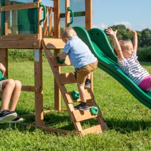 Buckley Hill Swing Set Rock Wall Ladder