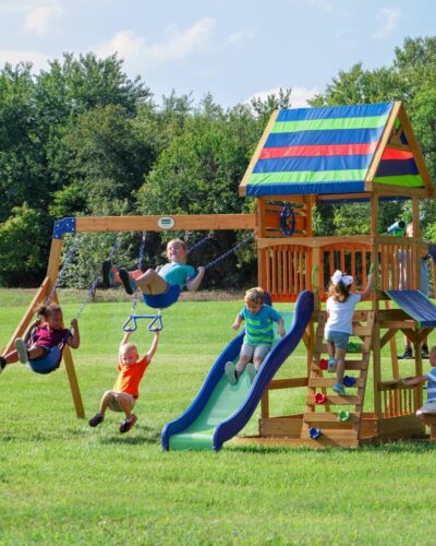 Backyard Discovery Playsets - Beach Front Wooden Swing Set#main